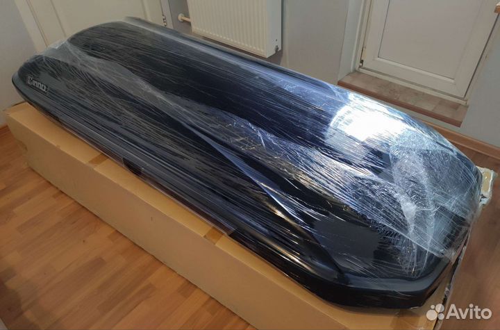 Автобокс на крышу Inno Roof box 55 черный глянец