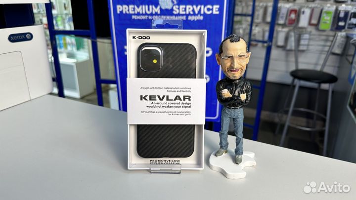 Чехол на iPhone 11 Pro Kevlar Карбон Оригинал