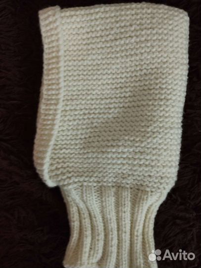 Капюшон вязаный