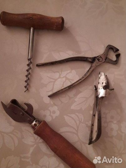 Штопор СССР, щипцы для колки сахара ранний СССР