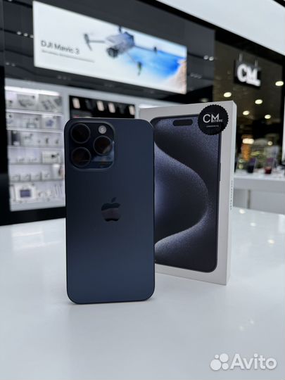 iPhone 15 Pro 512 гб синий титан (1sim + eSim )