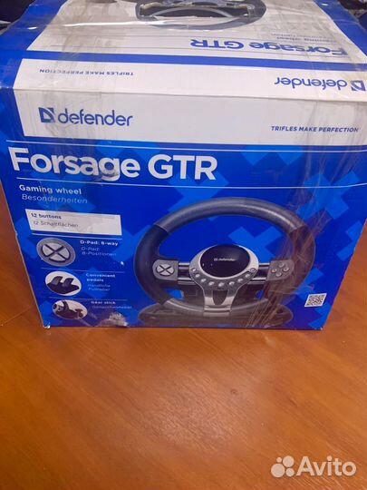 Игровой руль defender forsage gtr