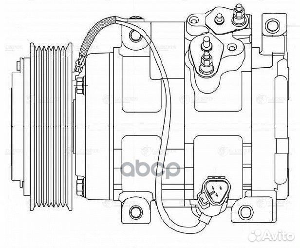 Компрессор кондиц. для а/м Toyota Land Cruiser