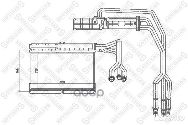 10-35073-SX радиатор печки BMW E34 1.8-4.0/2.4