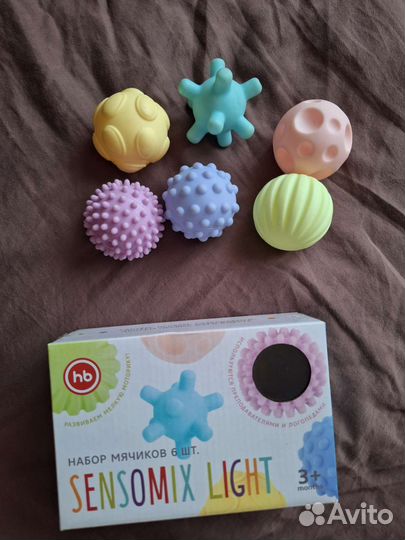 Happy Baby набор мячиков Sensomix Light 6 шт