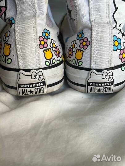 Кеды converse x hello kitty