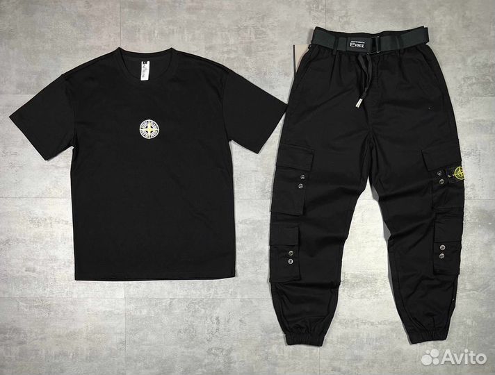 Футболка и штаны stone island