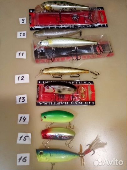 Воблеры Zip Baits, Lucky Craft, Daiwa, Jackall Duo