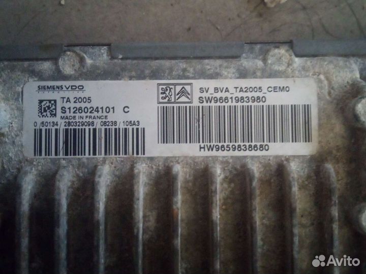 Блок управления АКПП Peugeot 307 308