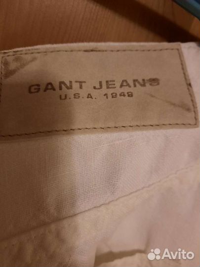 Льяные джинсы gant