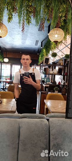 Кассир, официант,повар бариста, бармен