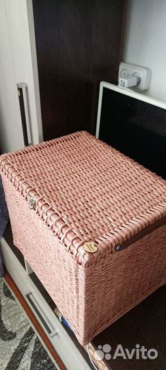 Короб-сундук плетёный