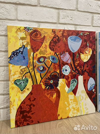 Картина триптих по номерам