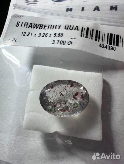 Клубничный кварц 3.70ct