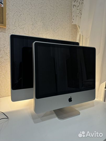 Два моноблока Apple iMac 20' и 24', 2008 год