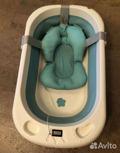 Ванночка для купания складная с термометром