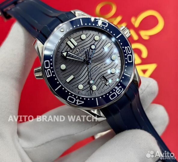 Часы мужские новые Omega Seamaster diver 300 м