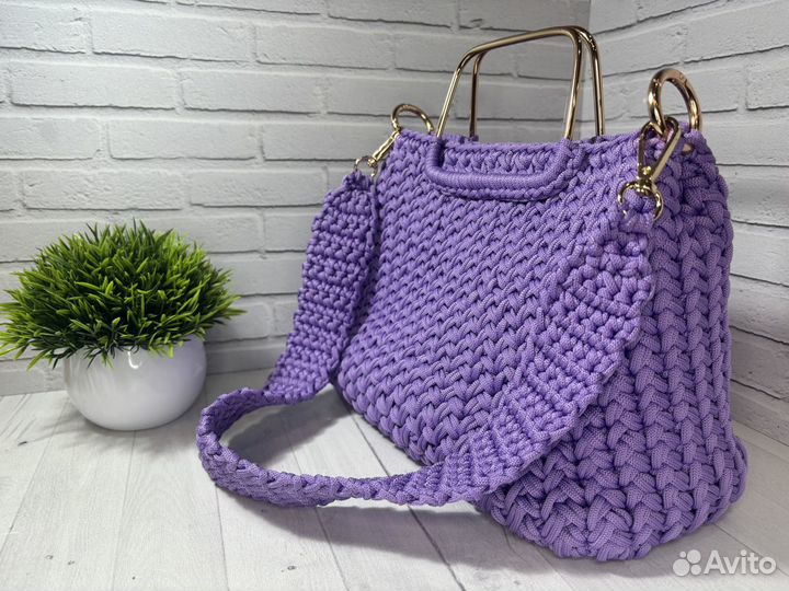 Женская сумочка - саквояж, Lavender