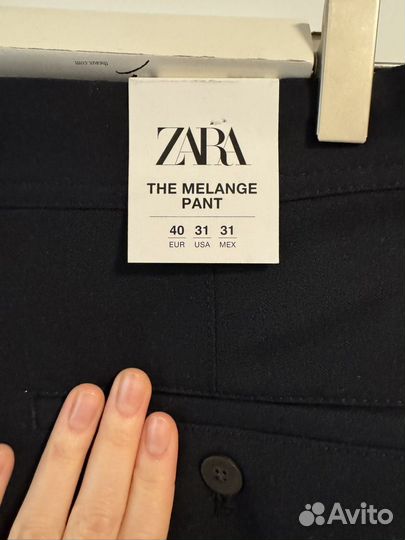 Брюки мужские zara размер 40