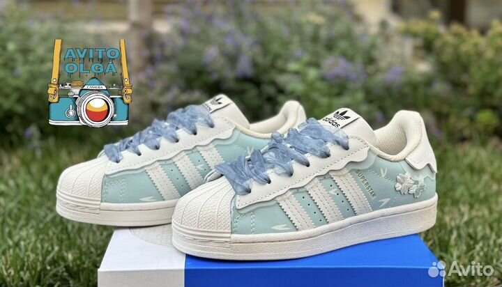 Adidas Superstar cappuccino blue