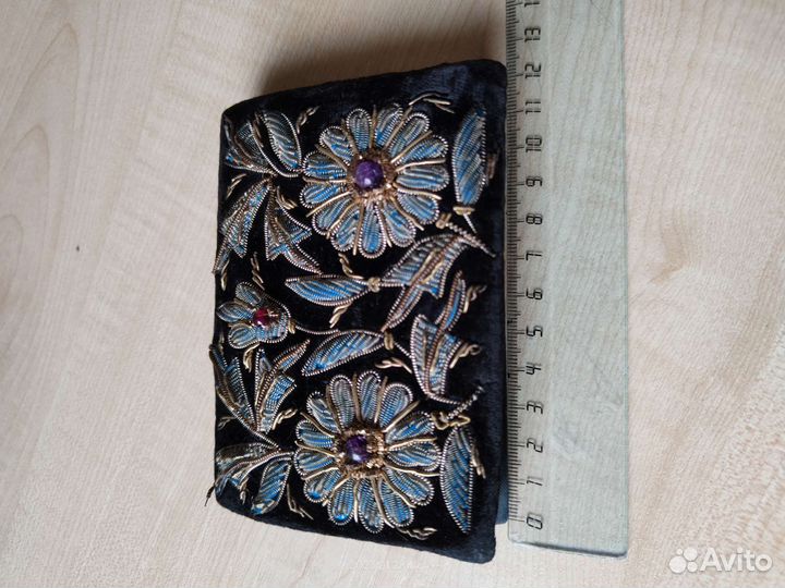 Кошелек клатч бархат винтаж Индия