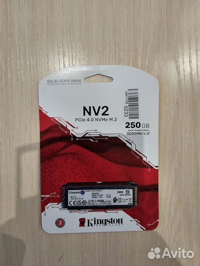 SSD диск m.2 250Gb Kingston NV2 (SNV2S/250G)
