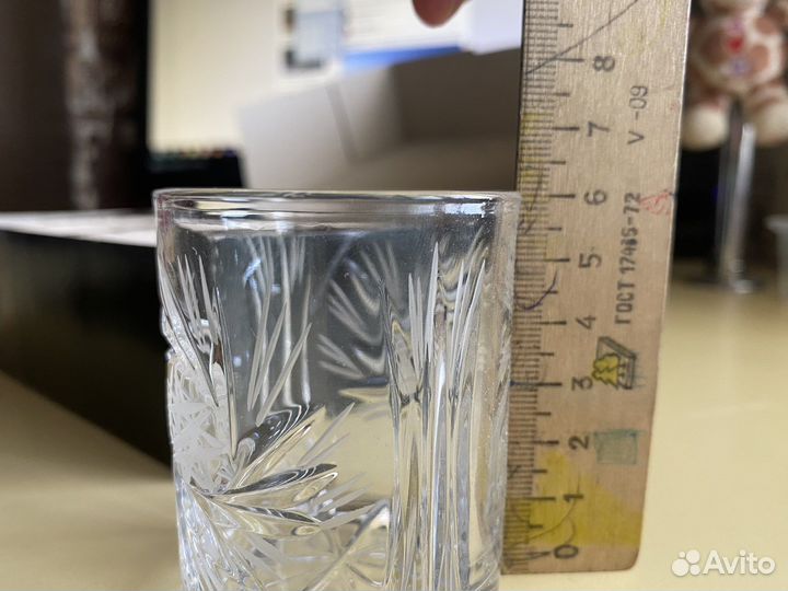 Новые хрустальные стопки