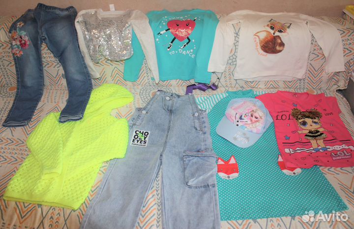 Пакет вещей на девочку 110,116 см