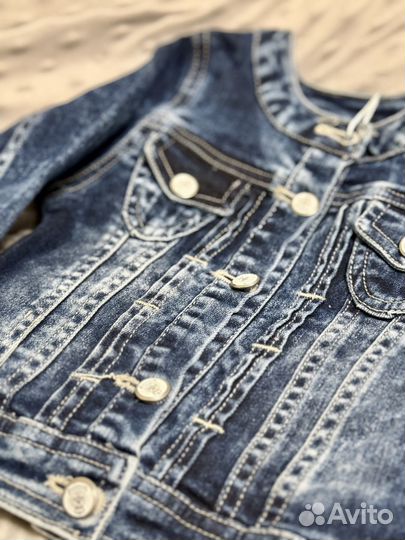 Джинсовая куртка на девочку