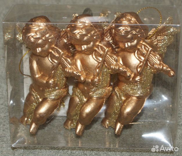 Елочные украшения: ангелы, снежинки, шар