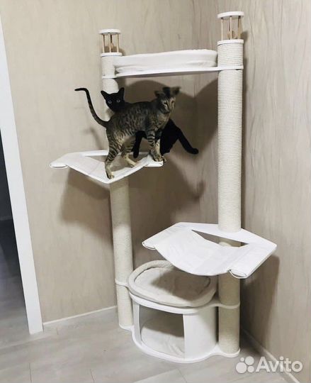 Когтеточка для кошек с домиком