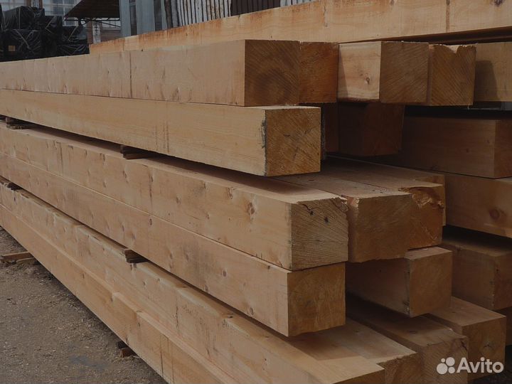Строительные материалы: брус из лиственницы