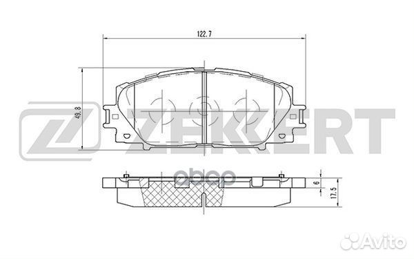 Колодки торм. диск. передн. Toyota Prius (W30