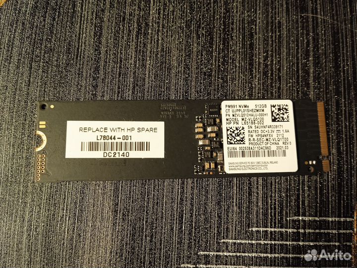 Диск для ноутбука m2 nvme 512gb M.2 2280