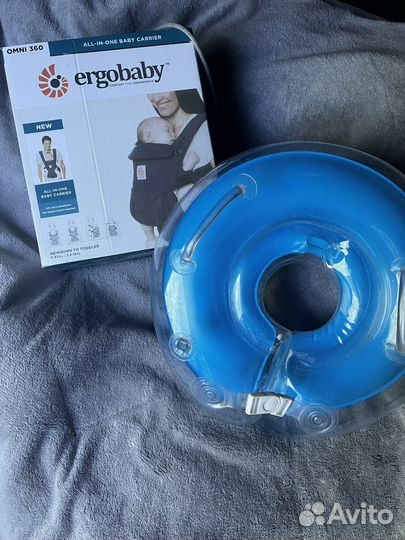 Эргорюкзак ergobaby omni 360 + круг для плавания