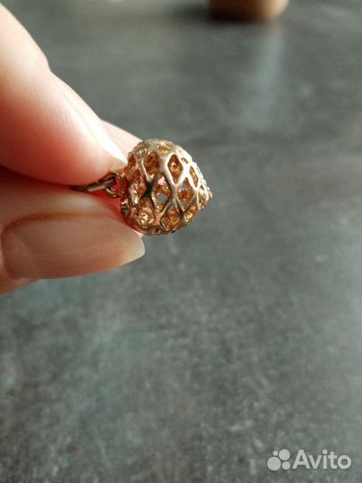 Кулон сердце бижутерия