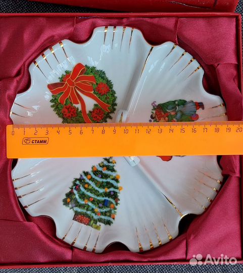 Менажница. Блюдо. Конфетница. Новогодняя