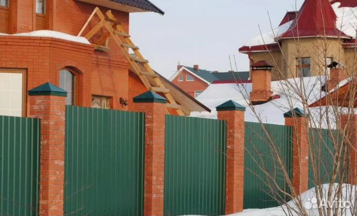 Забор металлический для дома под ключ