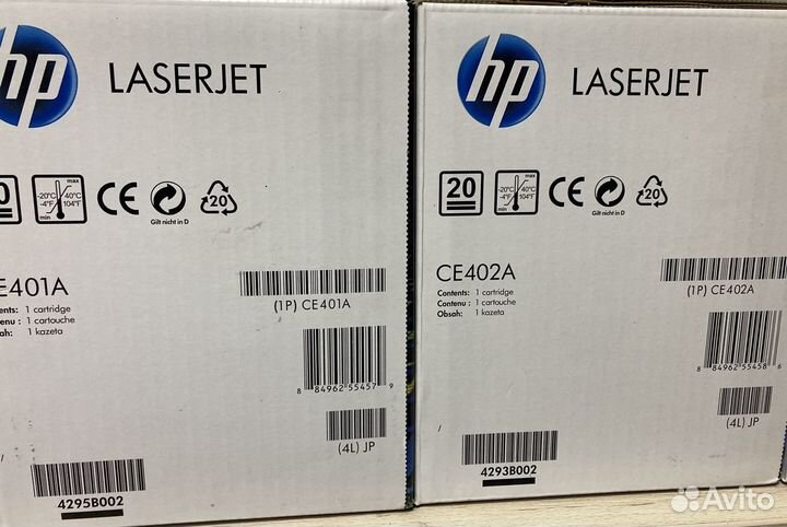 Картриджи HP CE400A. CE401A. CE402A