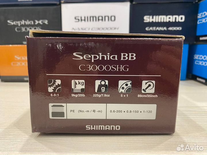 Катушка Shimano Sephia BB C3000SHG 22