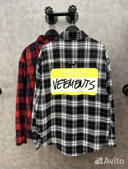 Рубашка vetements (оверсайз)