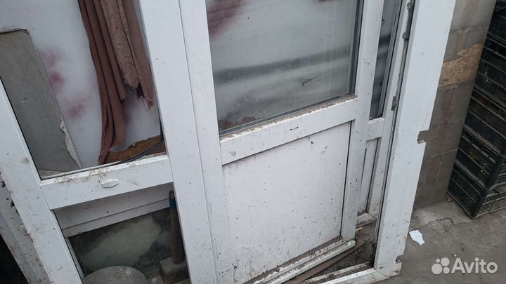 Балконный блок с дверью бу