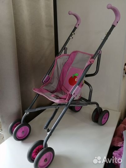 Кроватка и коляска для кукол