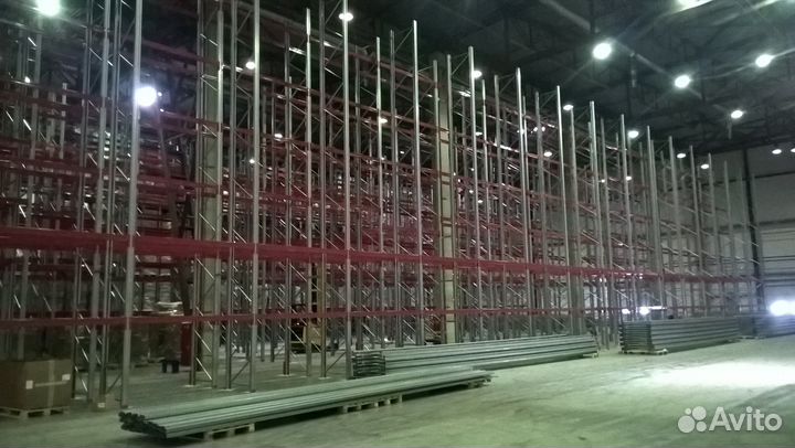 Паллетные стеллажи для склада, высота до 10,5 м