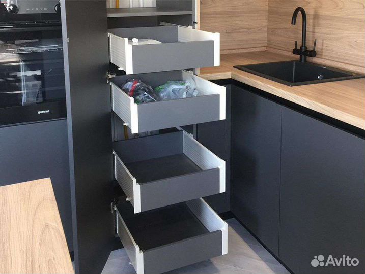 Трехуровневые кухни в рассрочку