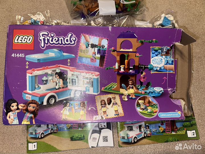 Lego friends машина скорой ветеренарной помощи