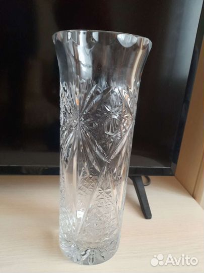 Ваза для цветов.Хрусталь. СССР
