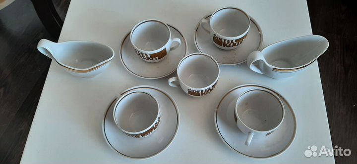 Набор чашек для кофе СССР и Дулево молочники