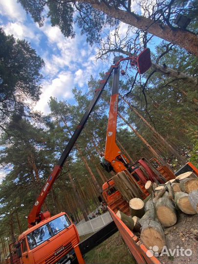 Аренда и услуги манипулятора-вездехода, стрела 7 т, 20 м, борт 12 т, 6.2 м