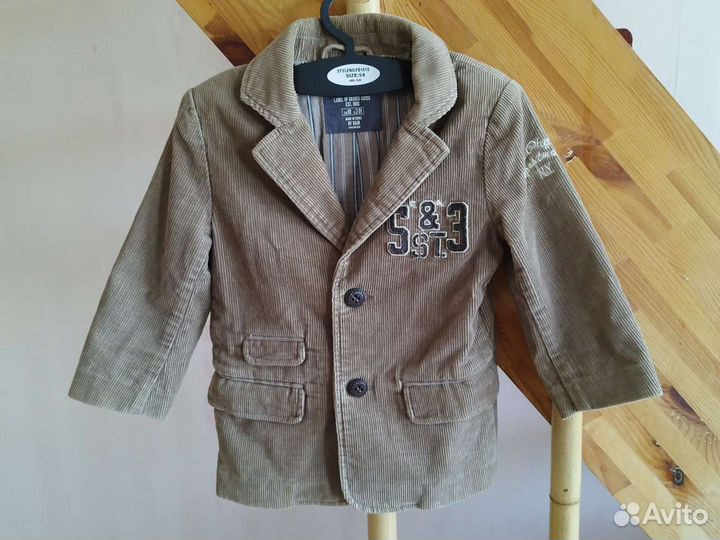 Пиджак для мальчика вельветовый